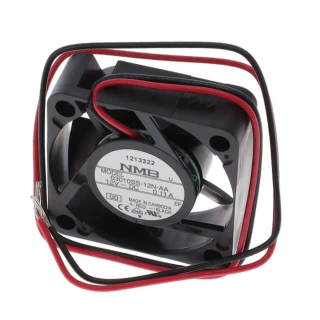 03010SS-12N-AA-00 FAN AXIAL 30X10MM 12VDC WIRE
