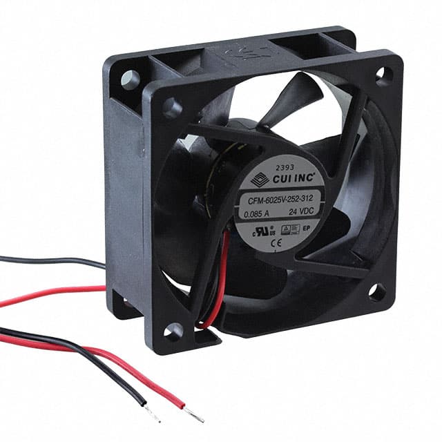 CFM-6025V-252-312 FAN AXIAL 60X25MM 24VDC WIRE