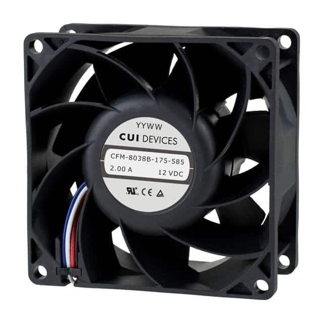 CFM-8025B-135-364 FAN AXIAL 80X25MM 12VDC WIRE