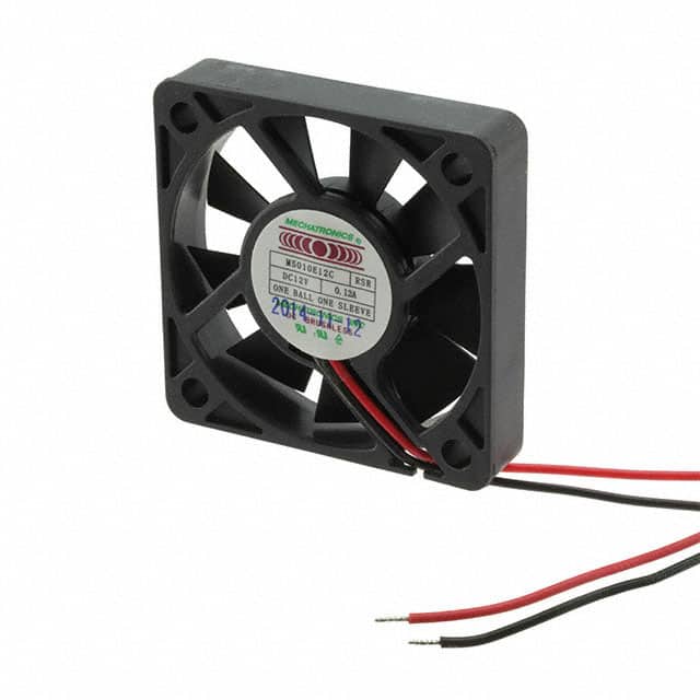 M5010E12C-RSR FAN AXIAL 50X10MM 12VDC WIRE
