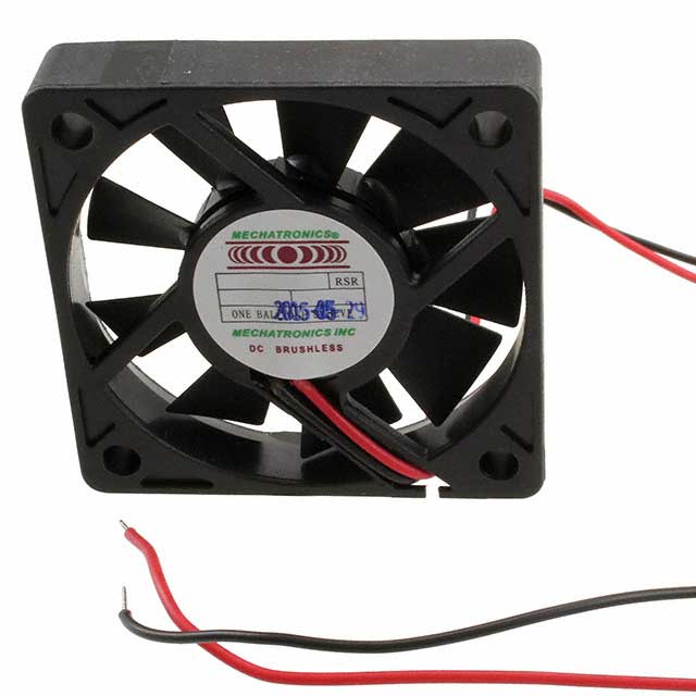M5210E12C-RSR FAN AXIAL 52X10MM 12VDC WIRE