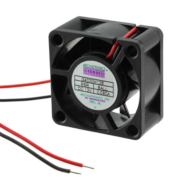 G4020H12B-RSR FAN AXIAL 40X20MM 12VDC WIRE