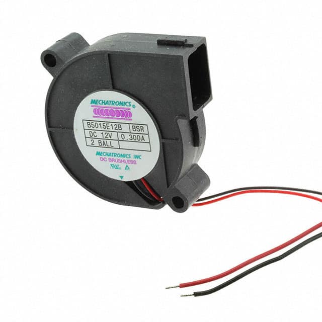 B5015E12B-BSR FAN BLOWER 51X15.7MM 12VDC WIRE