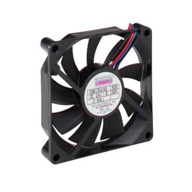 G8015S12B-RGR FAN AXIAL 80X15.3MM 12VDC WIRE
