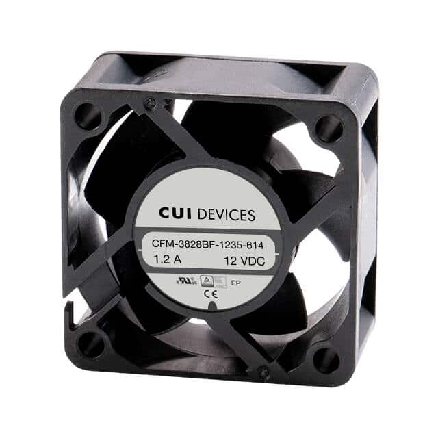 CFM-3828BF-1235-614 FAN AXIAL 38X28MM 12VDC WIRE