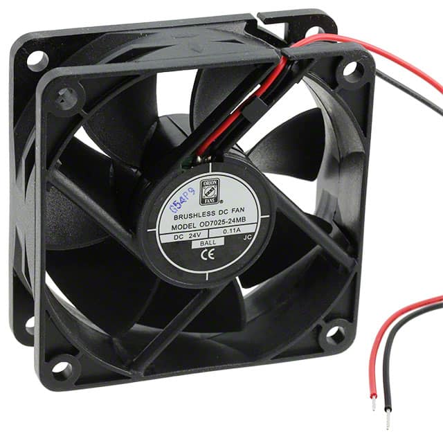 OD7025-24MB FAN AXIAL 70X25MM 24VDC WIRE