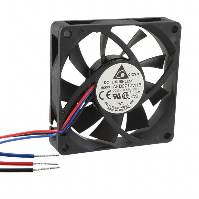 AFB0712VHB-F00 FAN AXIAL 70X15MM 12VDC WIRE