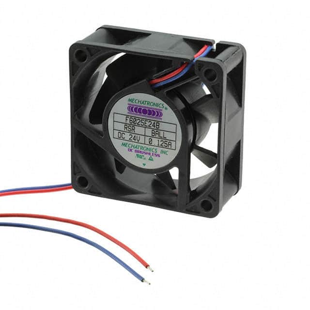 F6025M24B1+6-FSR FAN AXIAL 60X25MM 24VDC WIRE