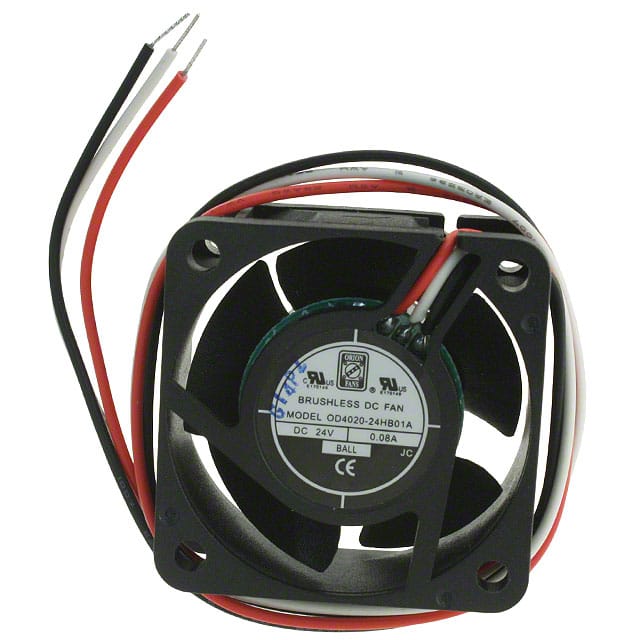 OD4020-24HB01A FAN AXIAL 40X20MM 24VDC WIRE