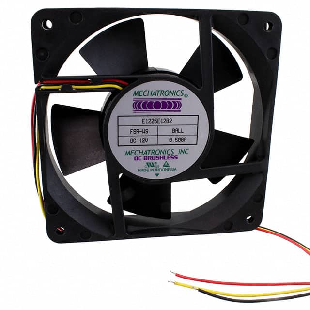 E1225E12B2-FSR-WS FAN AXIAL 120X25MM 12VDC WIRE