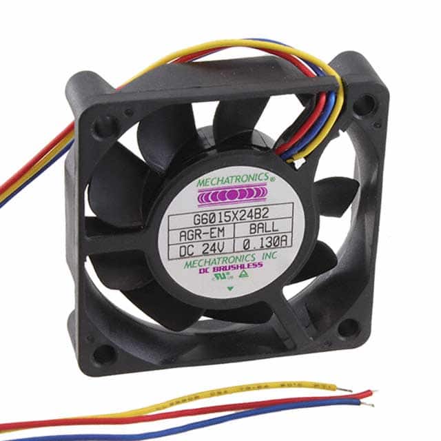 G6015X24B2-AGR-EM FAN AXIAL 60X15.3MM 24VDC WIRE