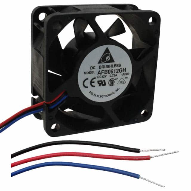 AFB0612GH-AF00 FAN AXIAL 60X25.4MM 12VDC WIRE