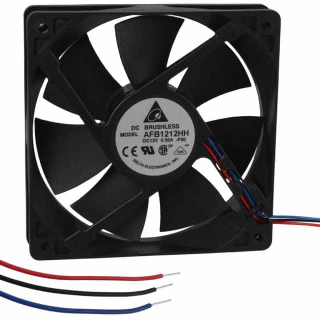AFB1212HH-F00 FAN AXIAL 120X25.4MM 12VDC WIRE