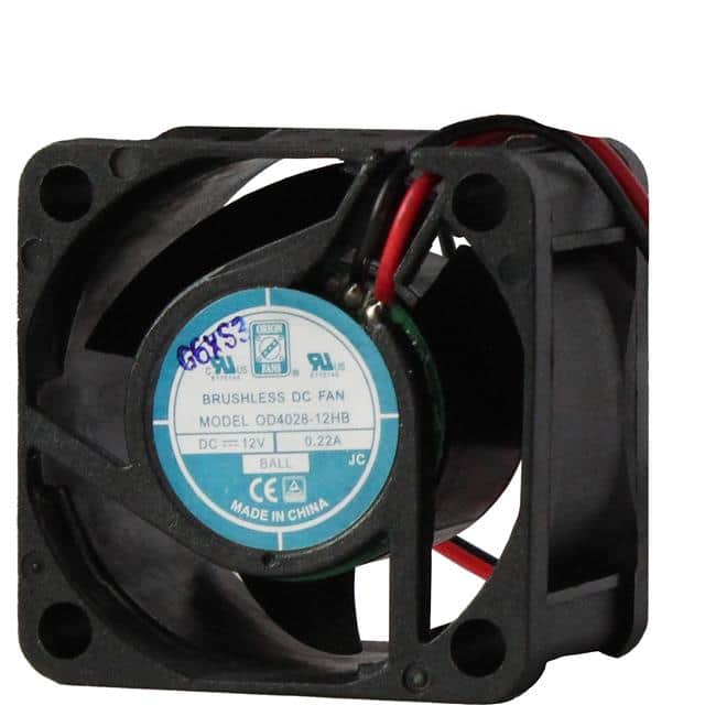 OD4028-12MBXE FAN AXIAL 40X28MM 12VDC WIRE