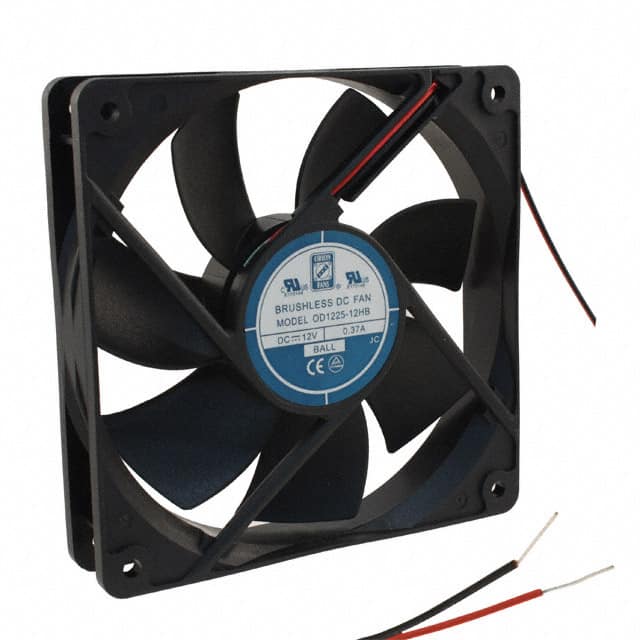 OD1225-12HB FAN AXIAL 120X25MM 12VDC WIRE