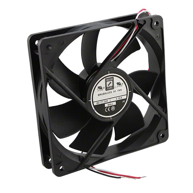 OD1225-24HB01A FAN AXIAL 120X25MM 24VDC WIRE
