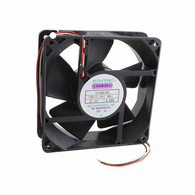 G1238S12B1-FSR-TTL-EM FAN AXIAL 120X38MM 12VDC WIRE