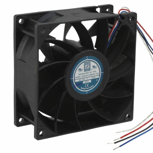 OD9238-12HBVXC10A FAN AXIAL 92.5X38MM 12VDC WIRE
