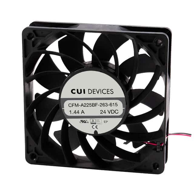 CFM-A225BF-253-577-20 FAN AXIAL 120X25.4MM 24VDC WIRE