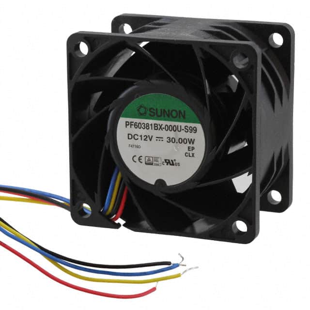 PF60381BX-000U-S99 FAN AXIAL 60X38MM 12VDC WIRE