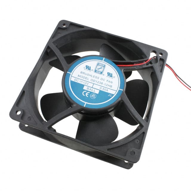 OD1238-12HB FAN AXIAL 120X38MM 12VDC WIRE