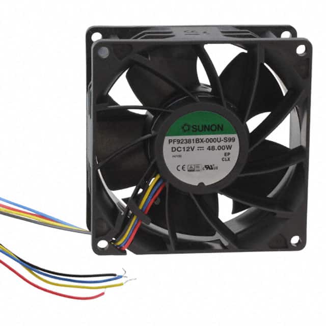 PF92381BX-000U-S99 FAN AXIAL 92X38MM 12VDC WIRE
