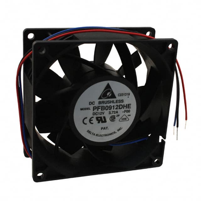 PFB0912DHE-F00 FAN AXIAL 92X38MM 12VDC WIRE