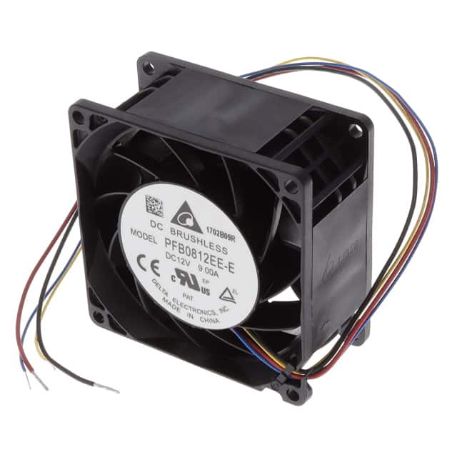 PFB0812EE-E FAN AXIAL 80X38MM 12VDC WIRE