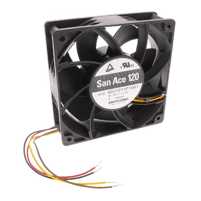 9GV1212P1G01 FAN AXIAL 120X38MM 12VDC WIRE