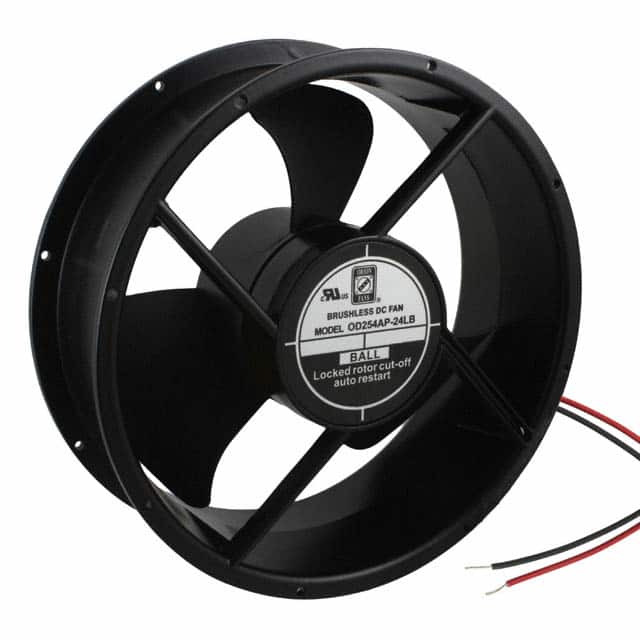 OD254AP-24LB FAN AXIAL 254X89MM 24VDC WIRE