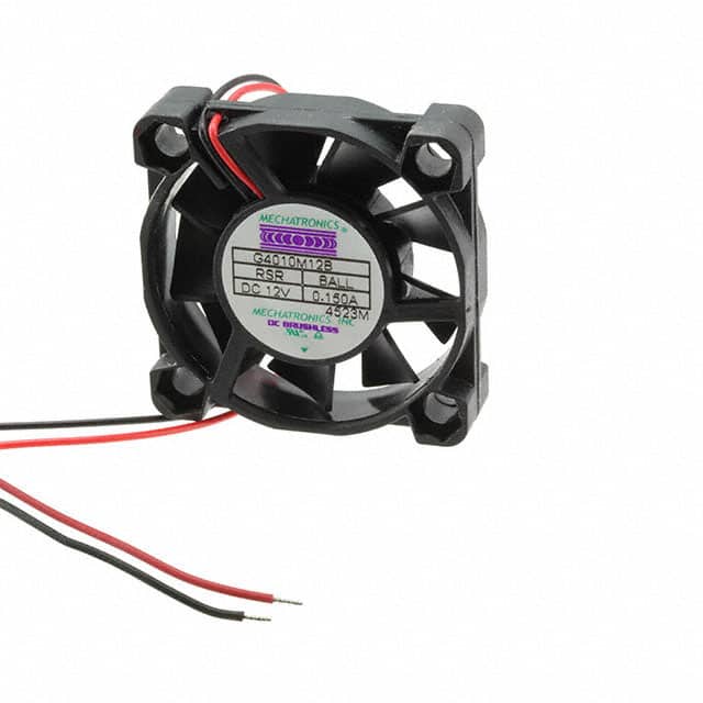 G4010M12B-RSR FAN AXIAL 40X10.3MM 12VDC WIRE