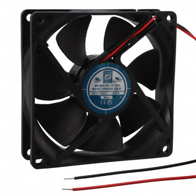 OD9225-12LB FAN AXIAL 92.5X25MM 12VDC WIRE