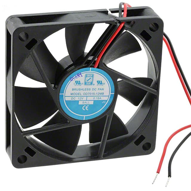 OD7015-12MB FAN AXIAL 70X15.5MM 12VDC WIRE