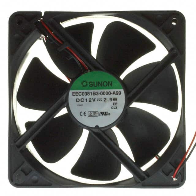 EEC0381B3-000U-A99 FAN AXIAL 120X38MM 12VDC WIRE