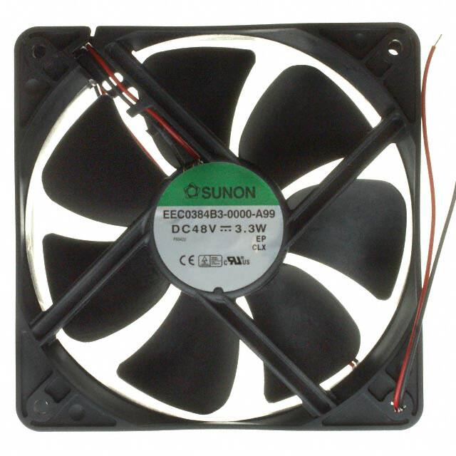 EEC0384B3-000U-A99 FAN AXIAL 120X38MM 48VDC WIRE