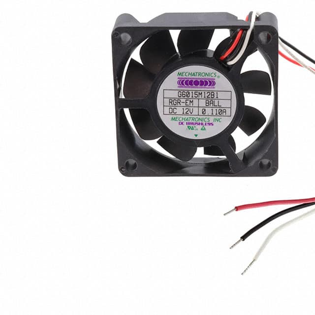 G6015M12B1-RGR-EM FAN AXIAL 60X15.3MM 12VDC WIRE