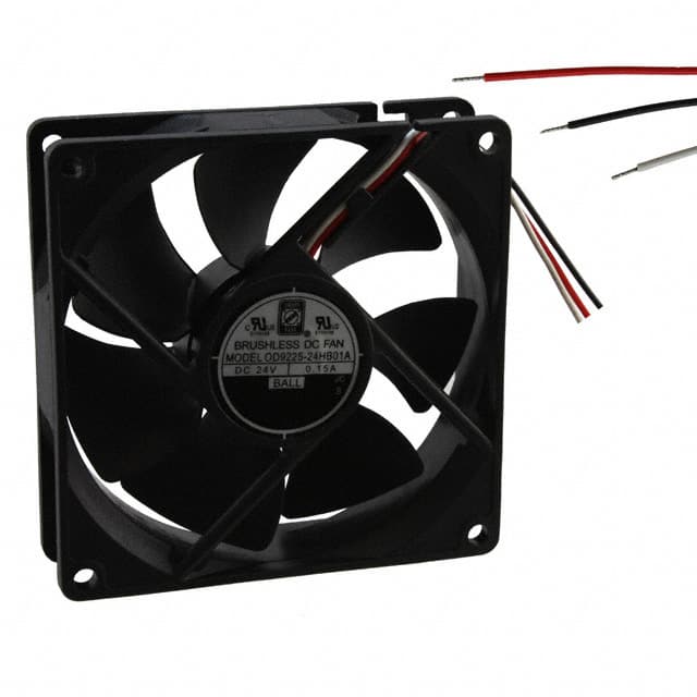 OD9225-24HB01A FAN AXIAL 92.5X25MM 24VDC WIRE