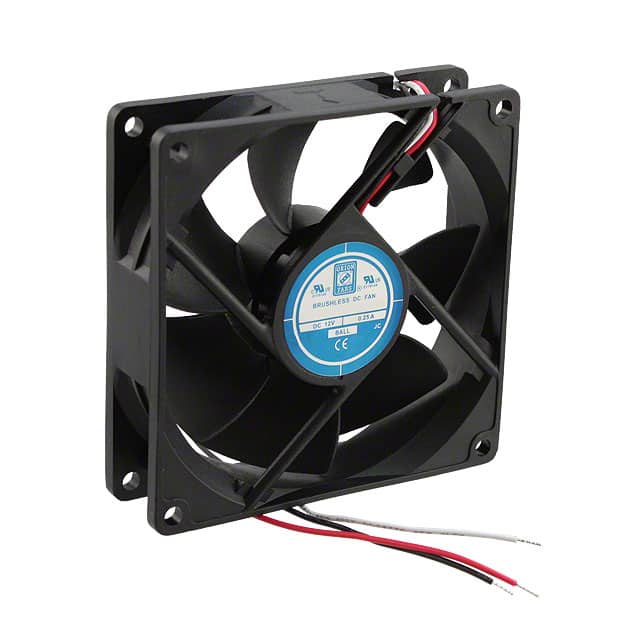 OD9225-12HB01A FAN AXIAL 92.5X25MM 12VDC WIRE