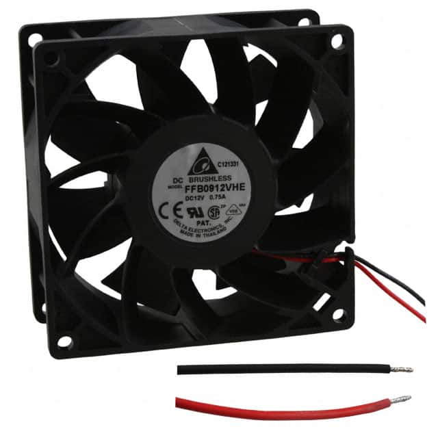 FFB0912EHE FAN AXIAL 92X38MM 12VDC WIRE