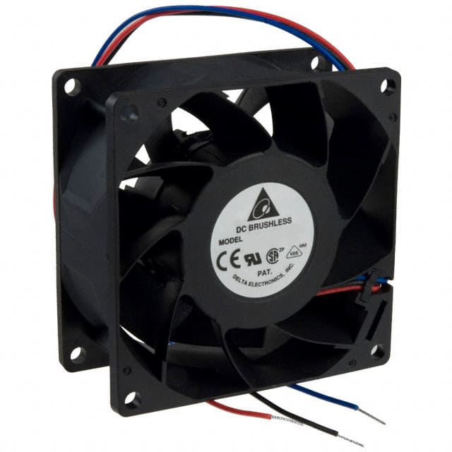 FFB0812SHE-R00 FAN AXIAL 80X38MM 12VDC WIRE