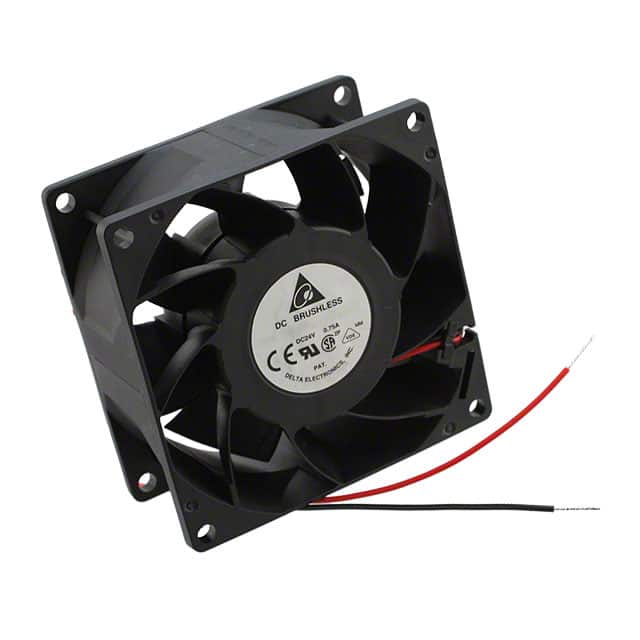 FFB0824EHE FAN AXIAL 80X38MM 24VDC WIRE