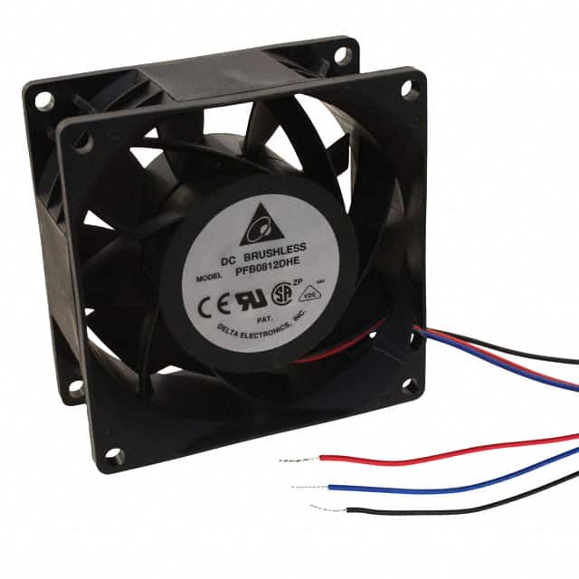 PFB0812DHE-F00 FAN AXIAL 80X38MM 12VDC WIRE