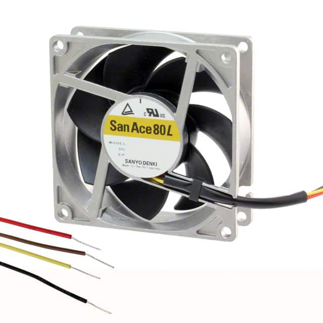 9LG0812P4J001 FAN AXIAL 80X25MM 12VDC WIRE
