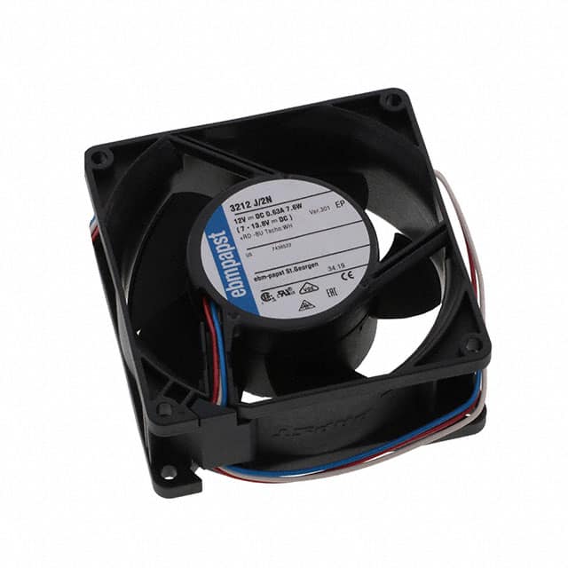 3212J/2N-301 FAN AXIAL 92X38MM 12VDC WIRE