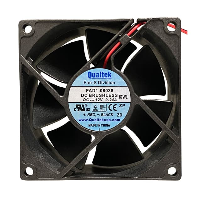 FAD1-08038CBMW12 FAN AXIAL 80.5X38MM 12VDC WIRE