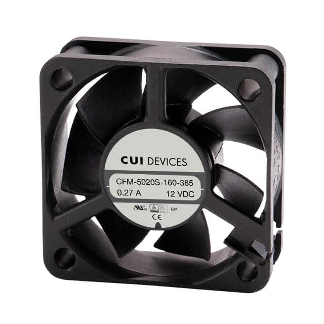 CFM-5020S-160-385 FAN AXIAL 50X20MM 12VDC WIRE