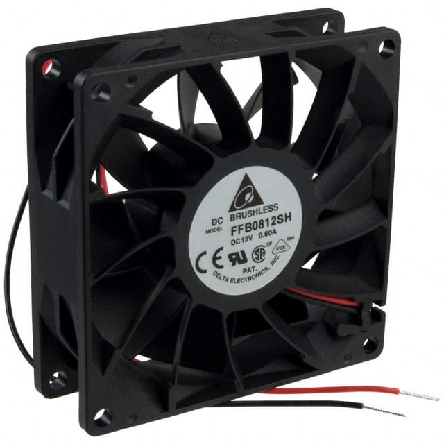 FFB0812SH FAN AXIAL 80X25.4MM 12VDC WIRE