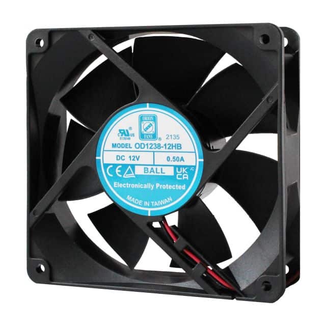 OD1238-24MBXE FAN AXIAL 120X38MM 24VDC WIRE
