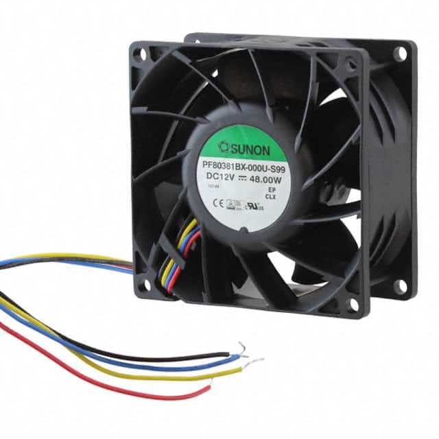 PF80381BX-000U-S99 FAN AXIAL 80X38MM 12VDC WIRE