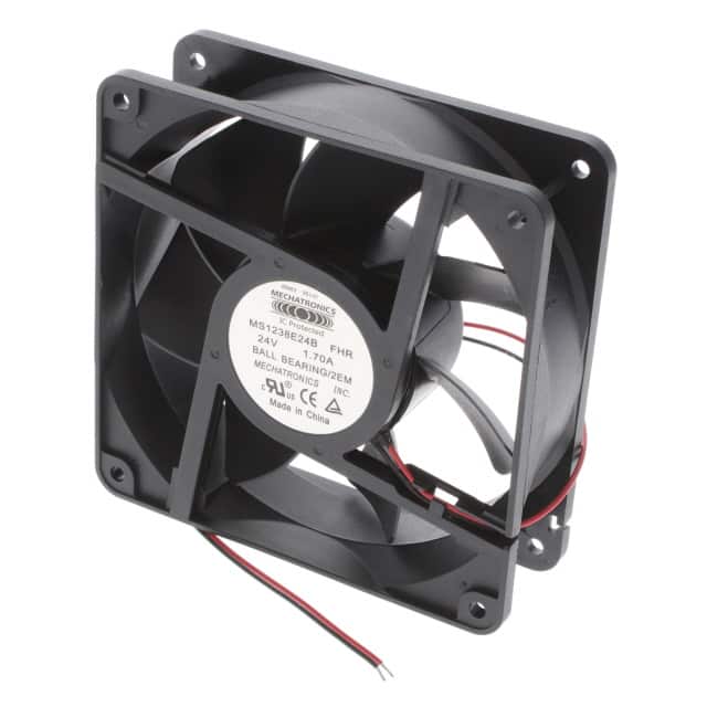 MS1238E24B-FHR-2EM FAN AXIAL 120X38MM 24VDC WIRE
